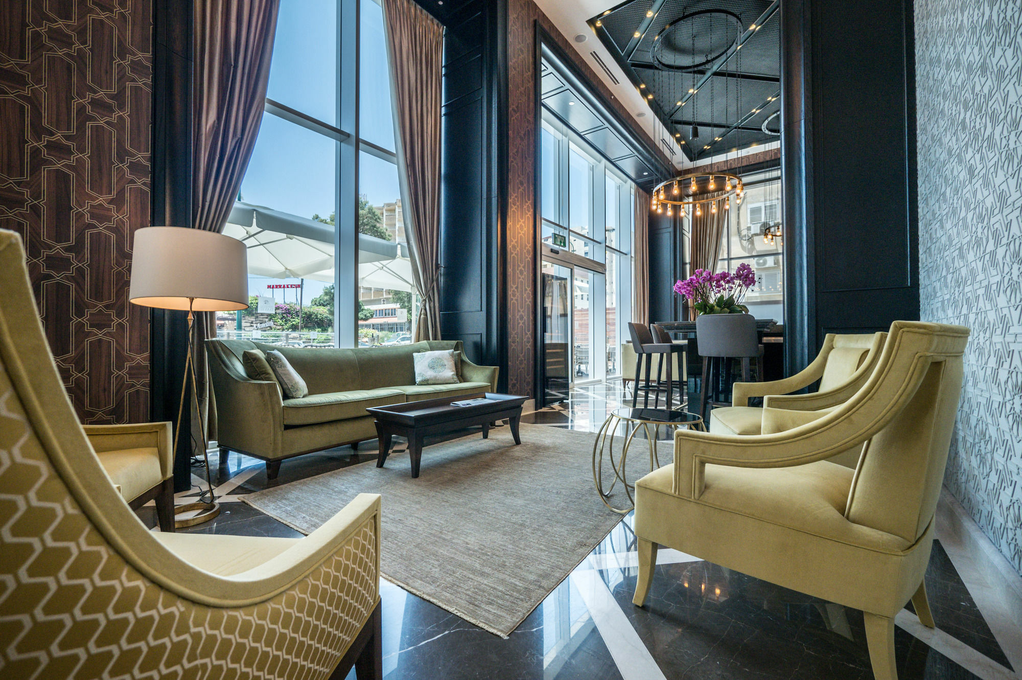 David Tower Hotel Netanya By Prima Hotels - 16 Years Plus Exteriör bild Lobby